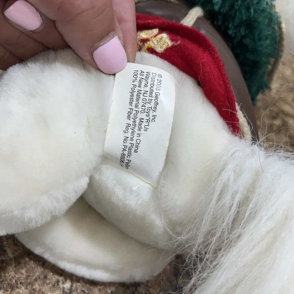 Toys R Us Horse Plush Wells Fargo Legendary Christmas Wreath White 2003 16